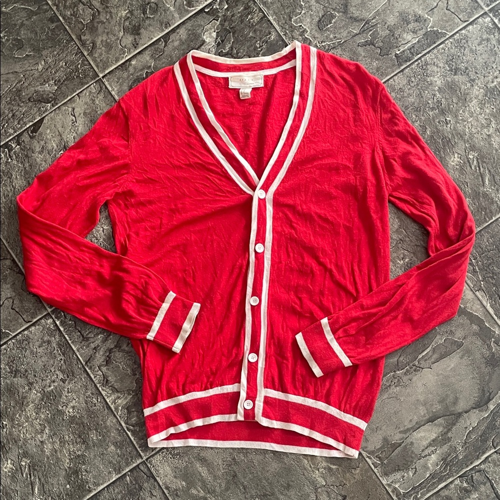 21MEN Mens Button-up Lightweight Cardigan Sweater Collegiate Coastal Preppy